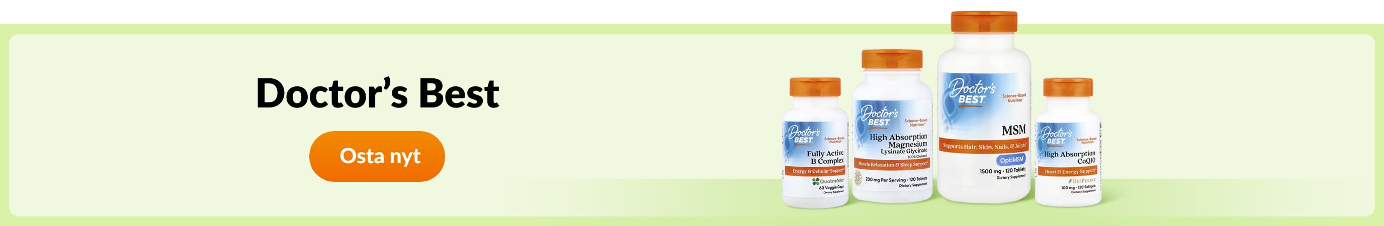 Osta Doctor's Best-tuotemerkin tuotteita.