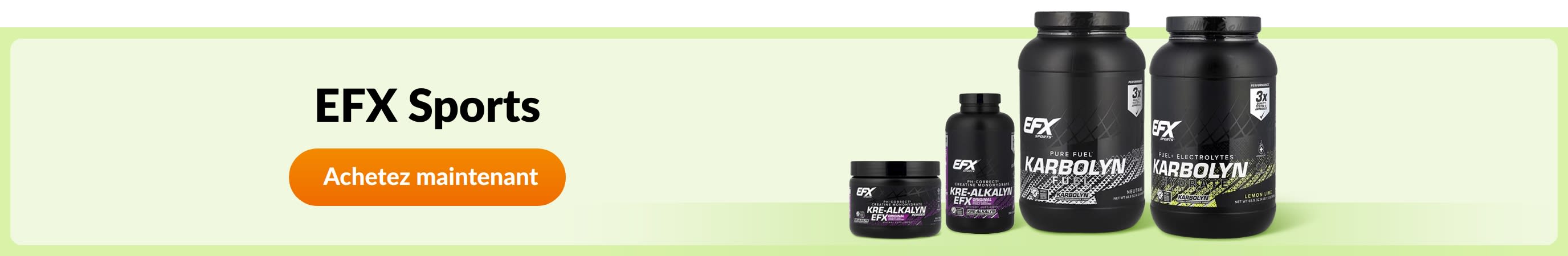 Découvrez les produits de la marque EFX Sports.