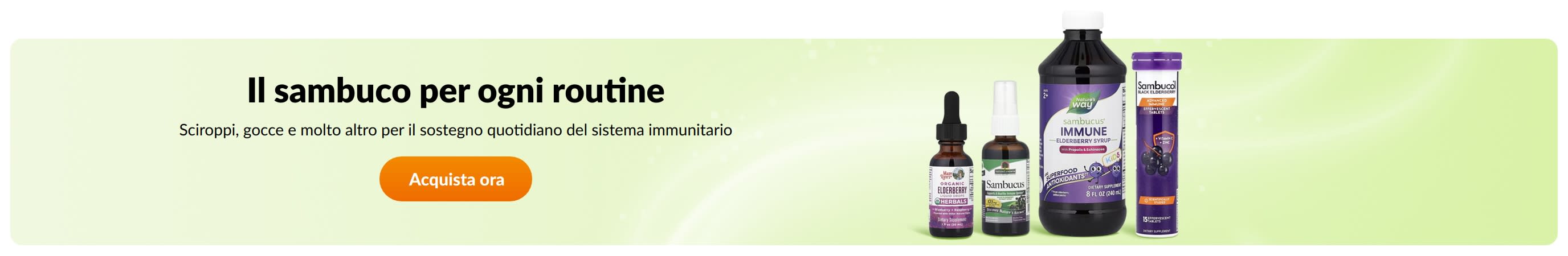 Il sambuco per ogni routine