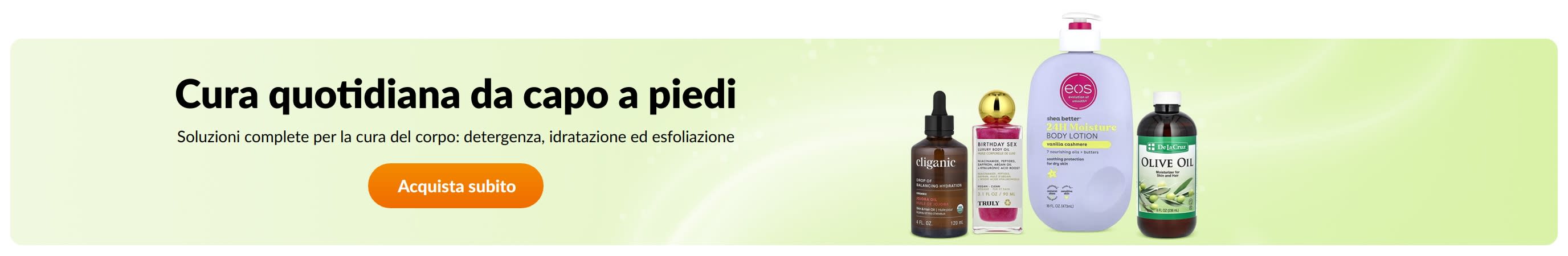 Cura quotidiana da capo a piedi