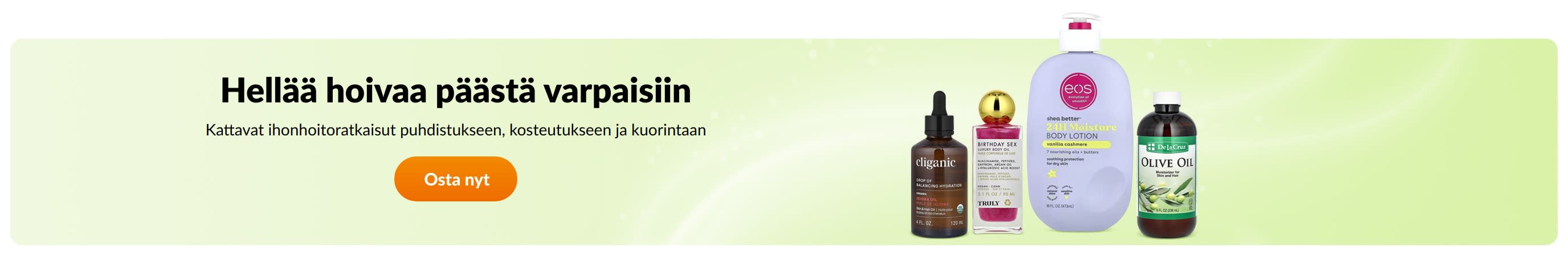 Hellää hoivaa päästä varpaisiin