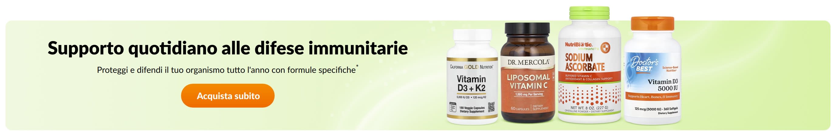 Supporto quotidiano alle difese immunitarie
