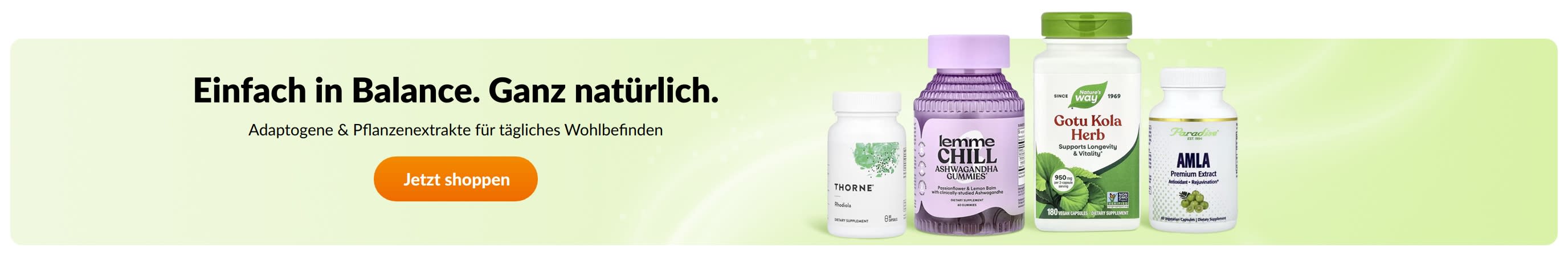 Einfach in Balance. Ganz natürlich.