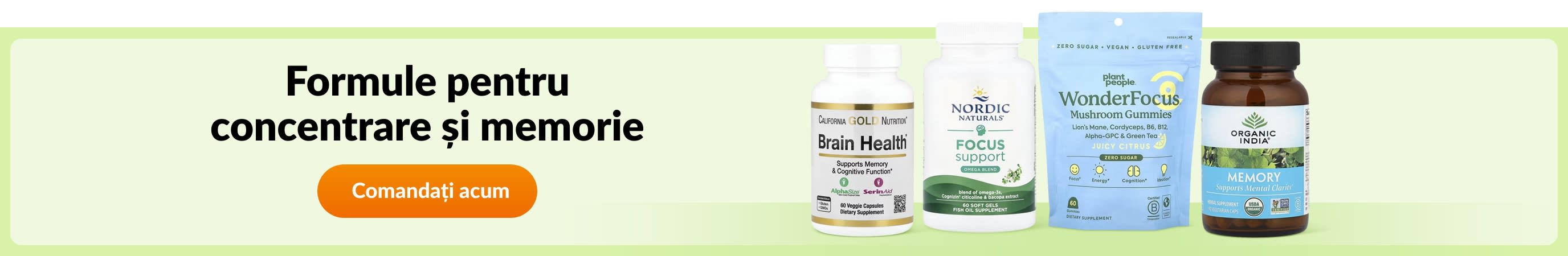 Formule pentru concentrare și memorie