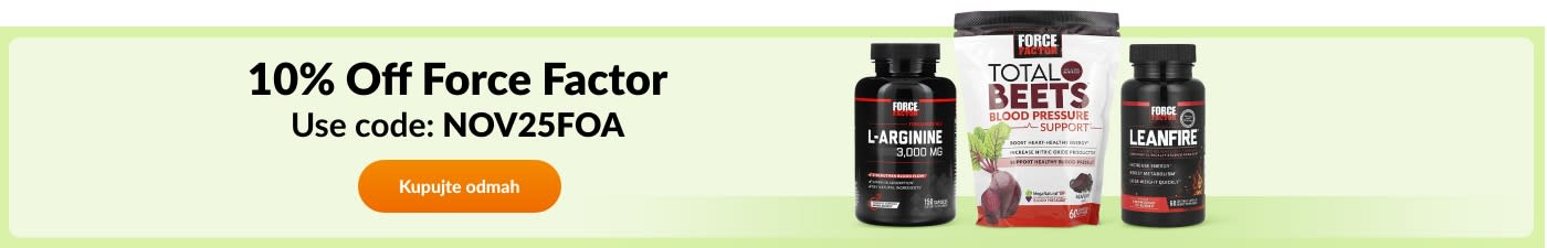 10% off brand Force Factor with code NOV25FOA. 