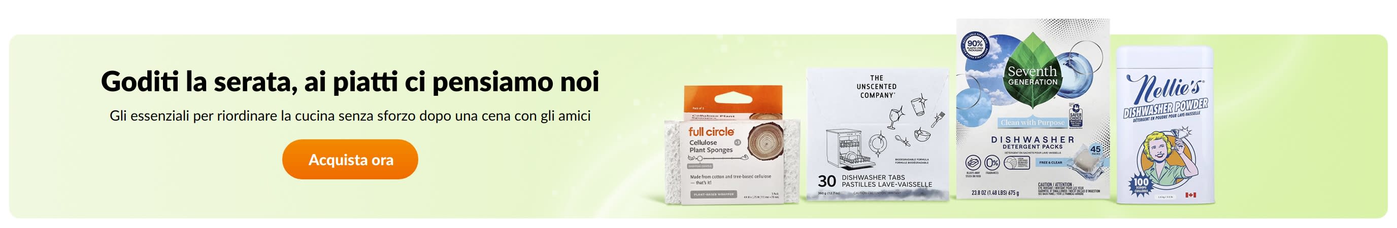 Goditi la serata, ai piatti ci pensiamo noi