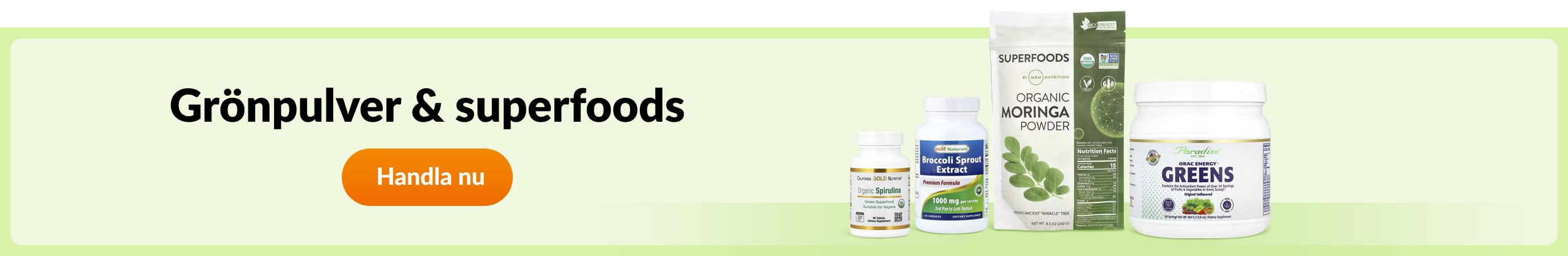 Grönpulver & superfoods
