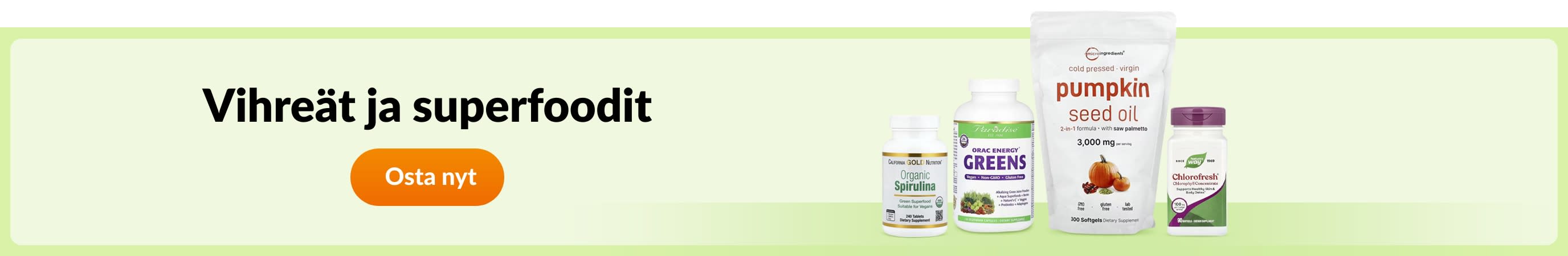 Vihreät ja superfoodit