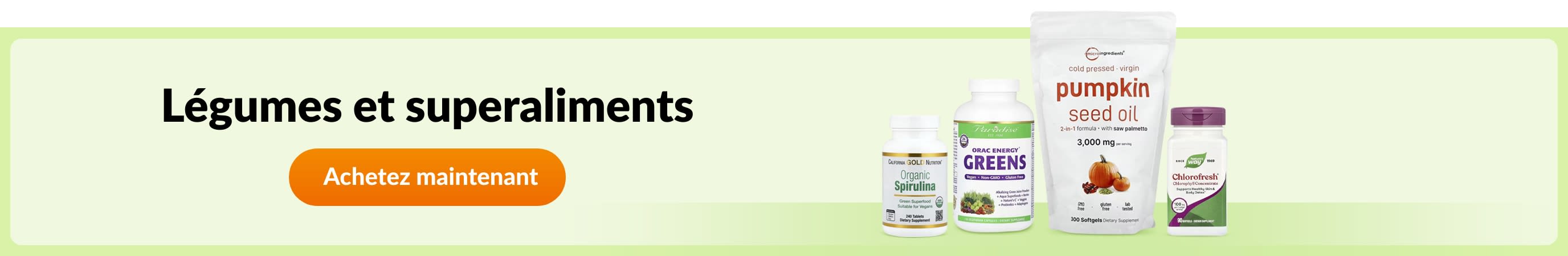 Légumes et superaliments