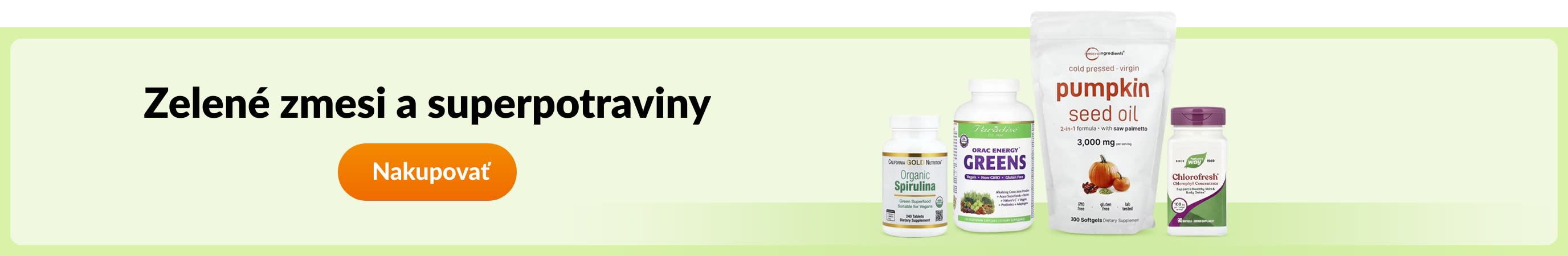 Zelené zmesi a superpotraviny