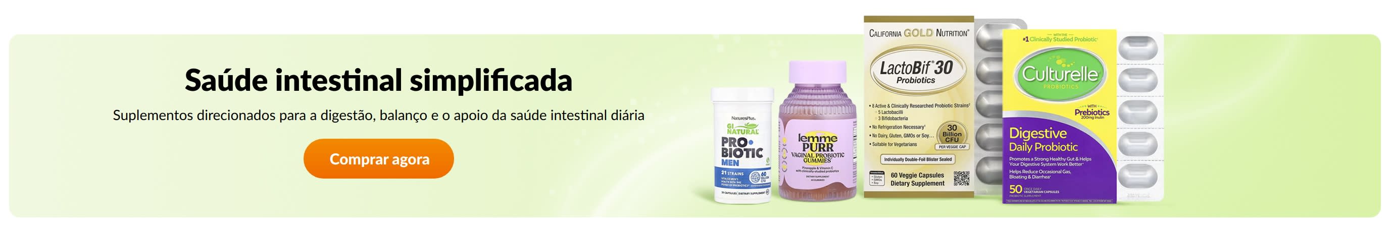 Saúde intestinal simplificada