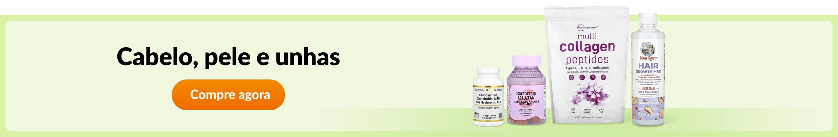 Cabelo, pele e unhas