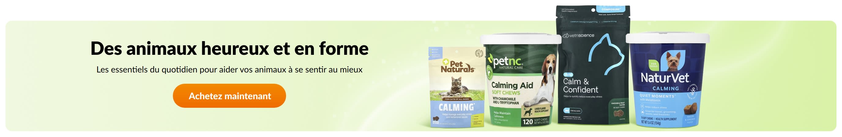 Des animaux heureux et en forme
