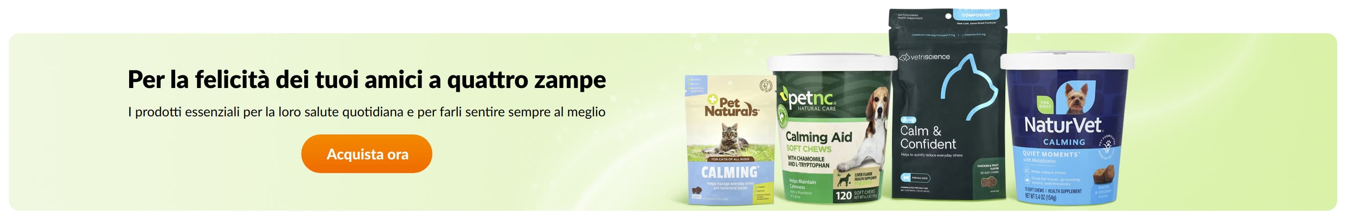 Per la felicità dei tuoi amici a quattro zampe