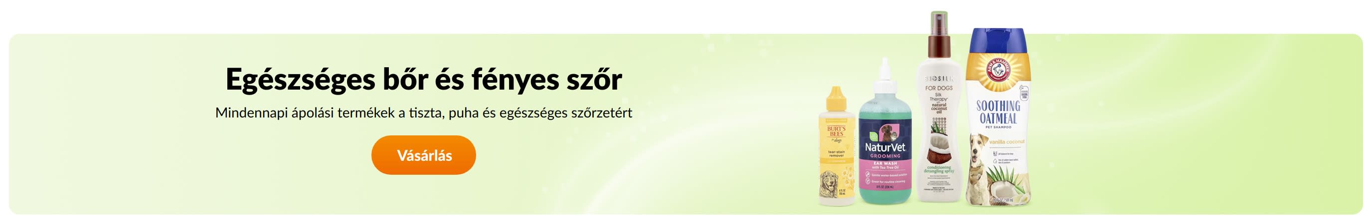 Egészséges bőr és fényes szőr