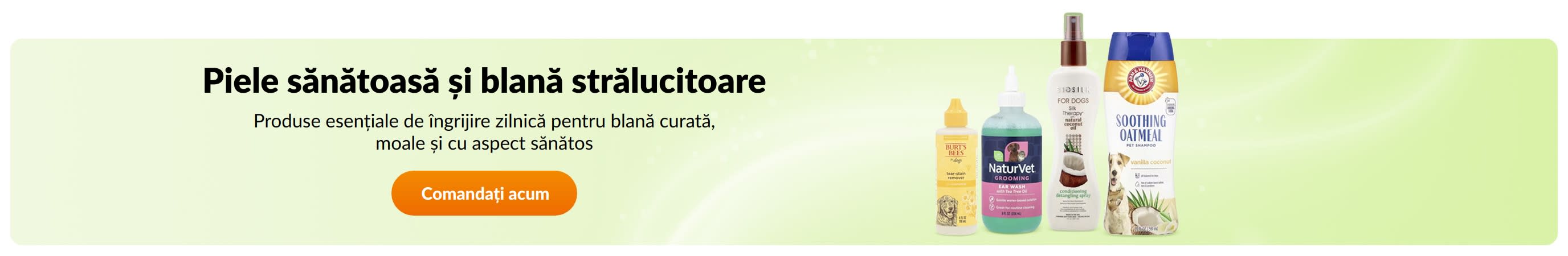 Piele sănătoasă și blană strălucitoare