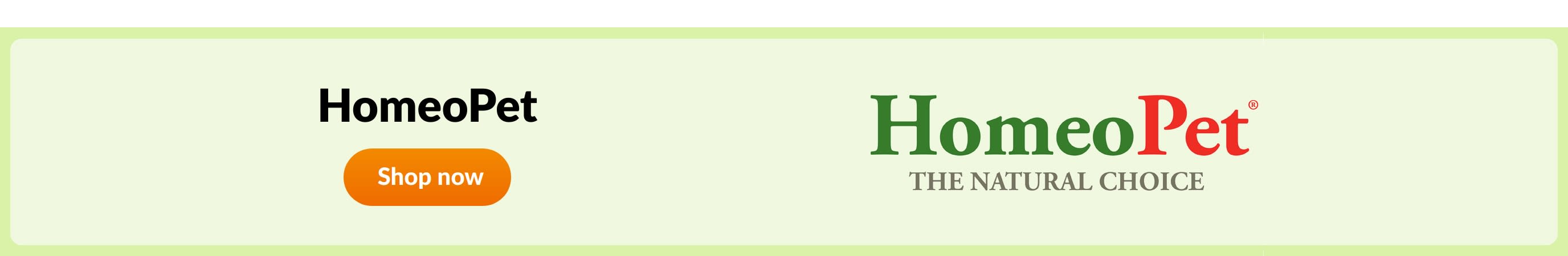 Shop products from brand HomeoPet.