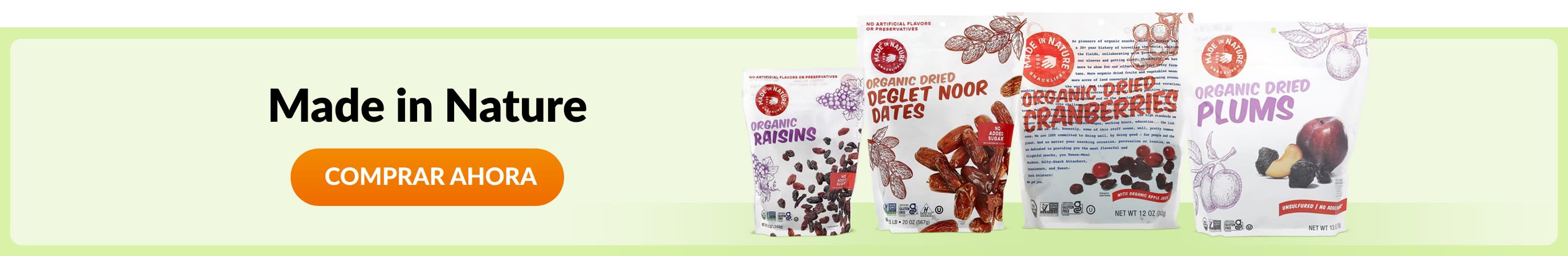 Comprar productos de la marca Made in Nature.