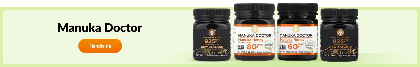 Handle produkter fra varemerket Manuka Doctor.