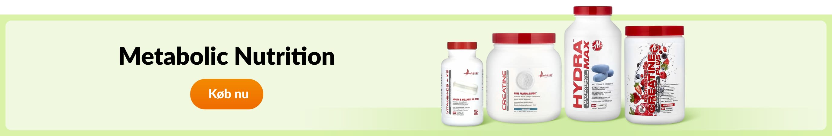 Shop produkter fra mærket Metabolic Nutrition
