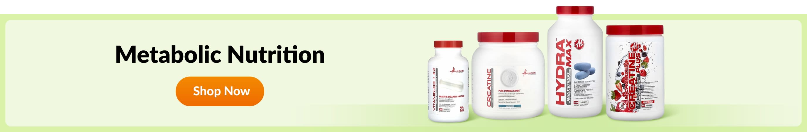 Shop products from brand Metabolic Nutrition.