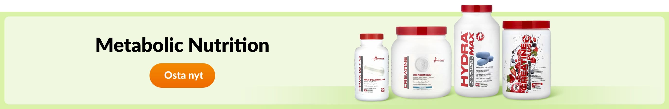 Osta Metabolic Nutrition-tuotemerkin tuotteita.