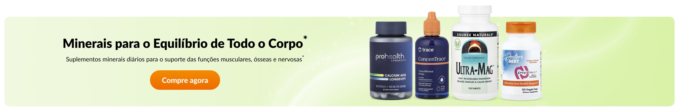Minerais para o Equilíbrio de Todo o Corpo*