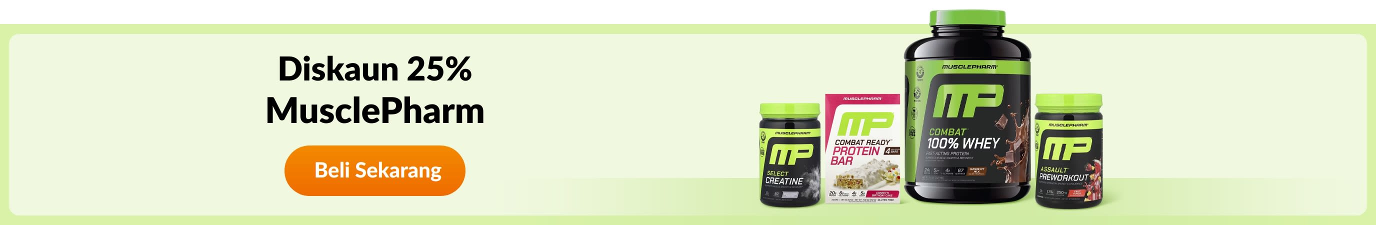 Dapatkan produk daripada jenama MusclePharm.