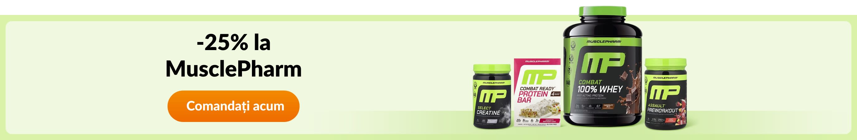 Comandați produse de la brandul MusclePharm.