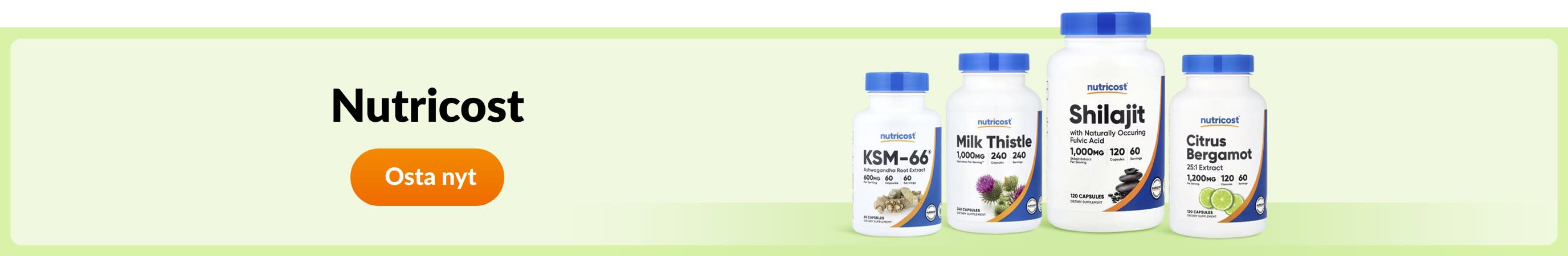 Osta Nutricost-tuotemerkin tuotteita.