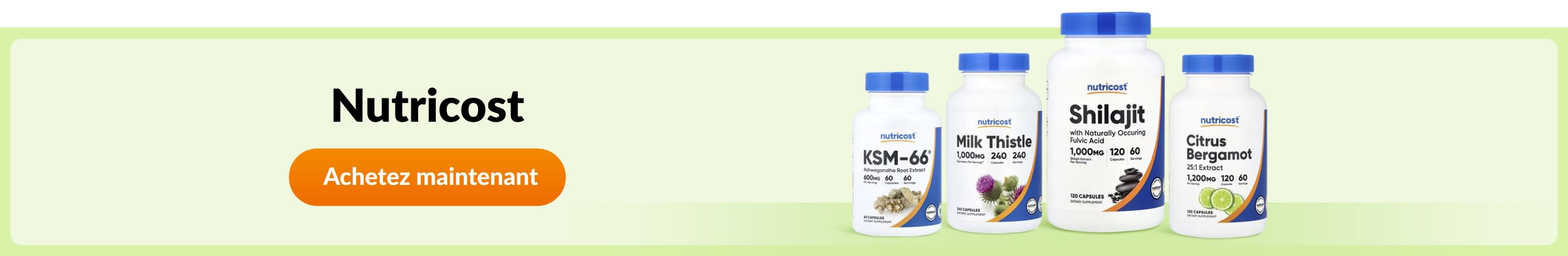 Découvrez les produits de la marque Nutricost.
