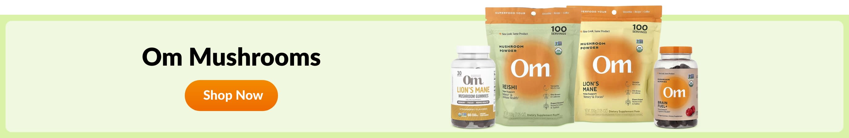 Shop products from brand Om Mushrooms.