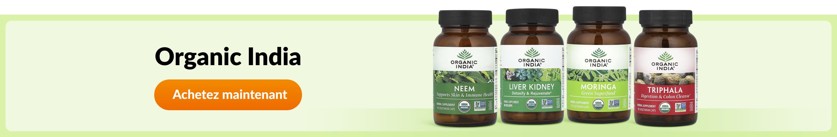 Découvrez les produits de la marque Organic India.
