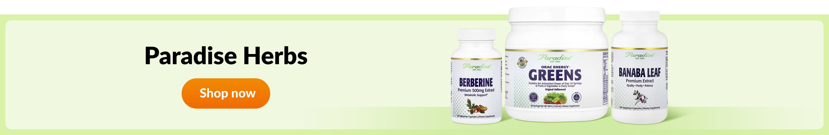 Shop products from brand Paradise Herbs.