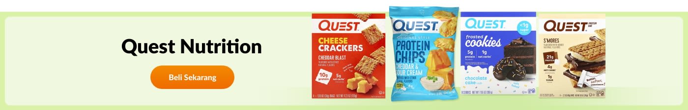 Beli produk daripada jenama Quest Nutrition.