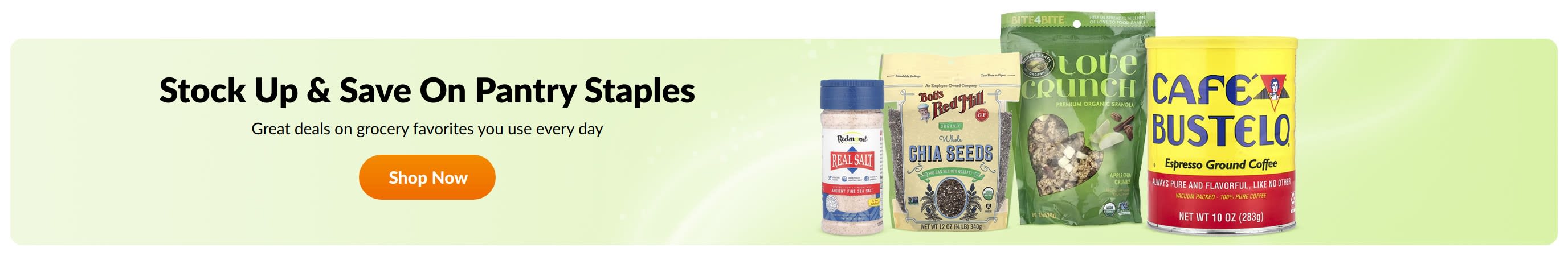 Stock Up & Save On Pantry Staples