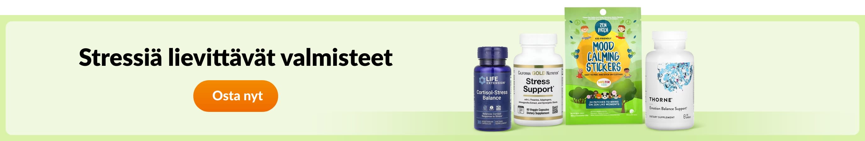 Stressiä lievittävät valmisteet