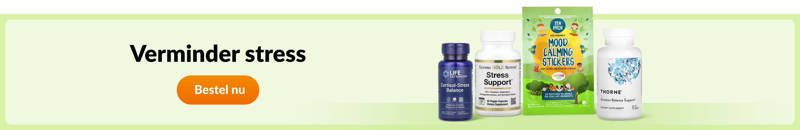 Verminder stress