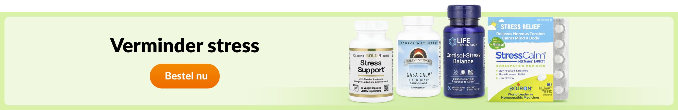 Verminder stress