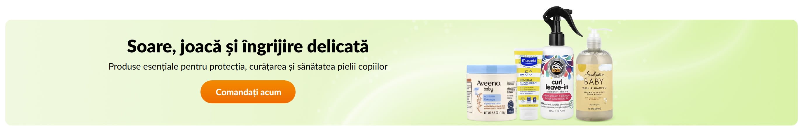 Soare, joacă și îngrijire delicată