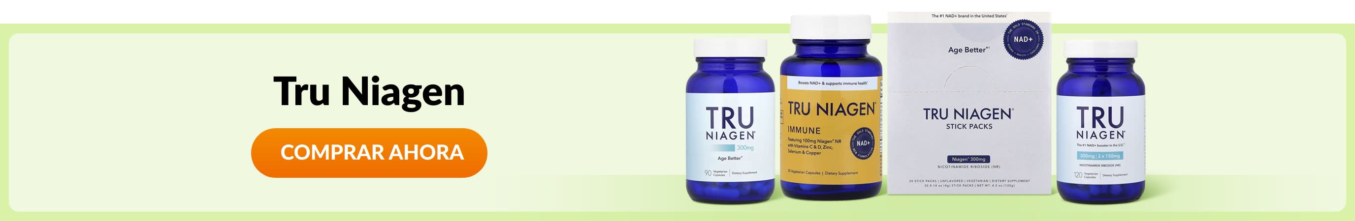 Comprar productos de la marca Tru Niagen.