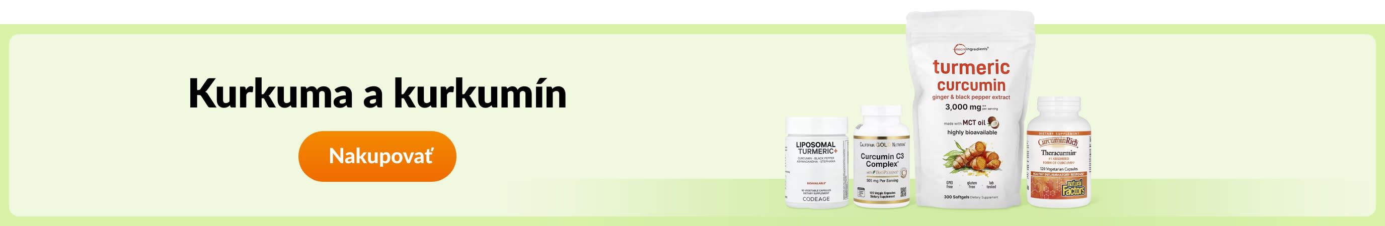 Kurkuma a kurkumín