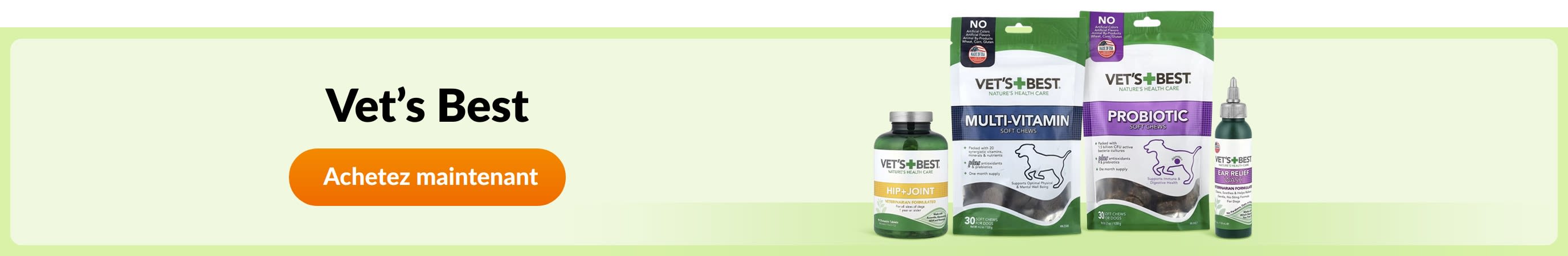 Découvrez les produits de la marque Vet's Best.