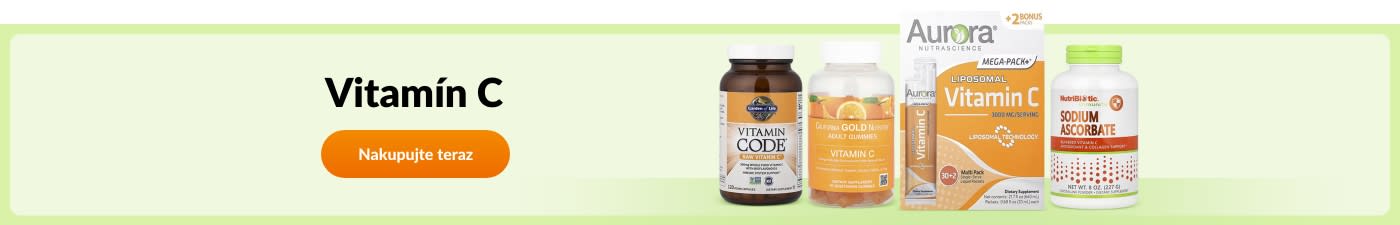 Nakupujte doplnky vitamínu C od značiek ako Garden of Life, California Gold Nutrition, Aurora, NutriBiotic a ďalších.