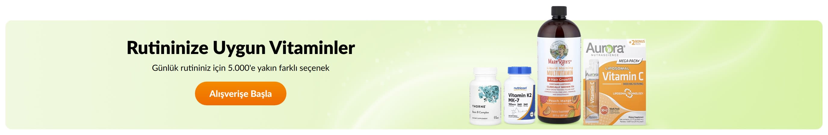 Rutininize Uygun Vitaminler