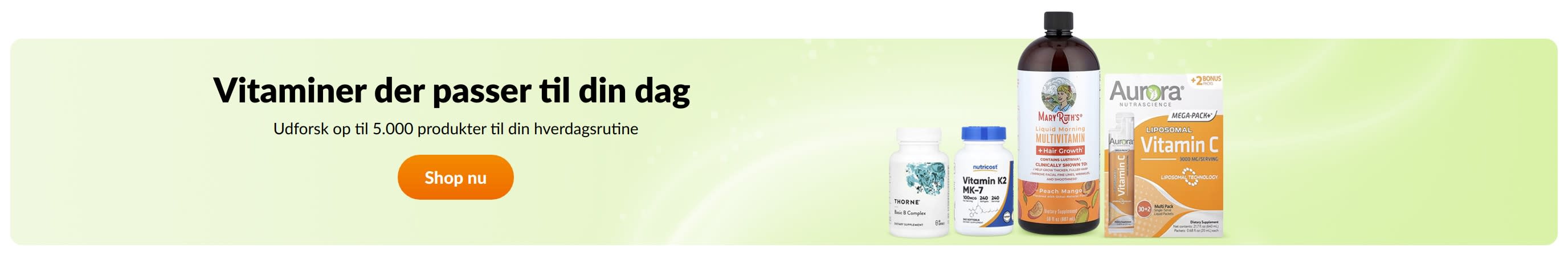 Vitaminer der passer til din dag