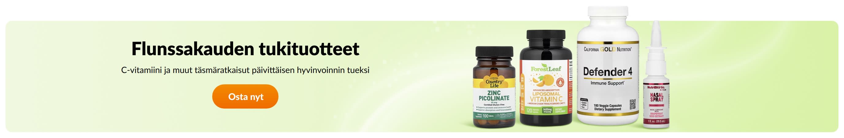 Flunssakauden tukituotteet