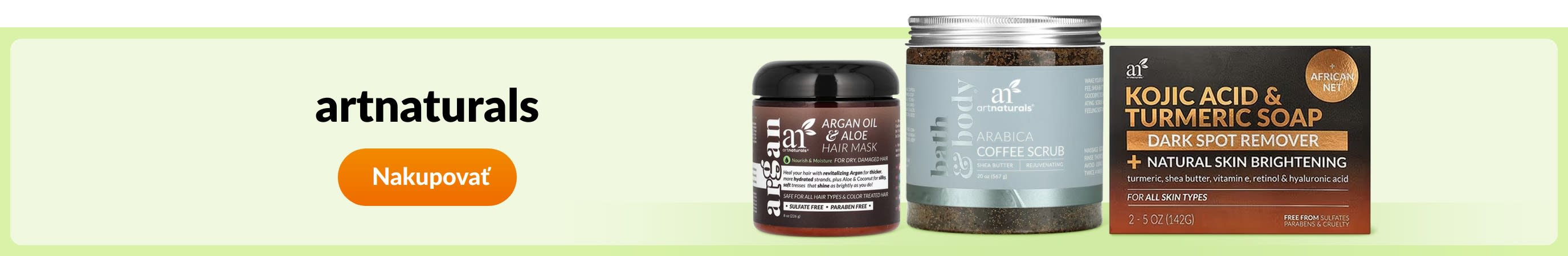 Nakupujte produkty od značky artnaturals.