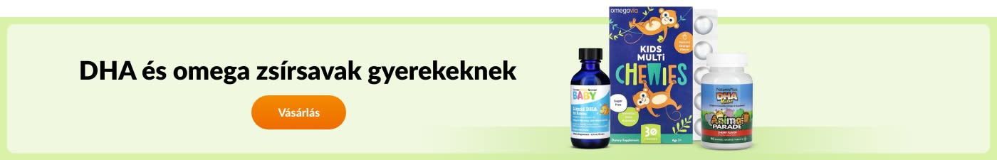 DHA és omega zsírsavak gyerekeknek