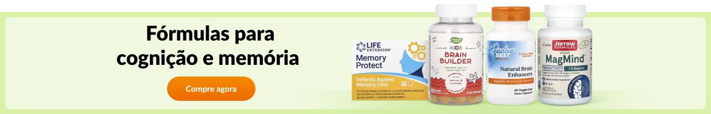 Compre fórmulas para cognição e memória de marcas como Life Extension, Garden of Life, Doctor’s Best e Jarrow Formulas.